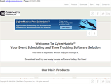 Tablet Screenshot of cybermatrix.com